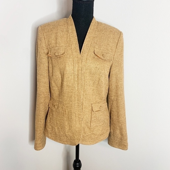 Valerie Stevens Tan Women's Jacket/Blazer - Picture 1 of 5